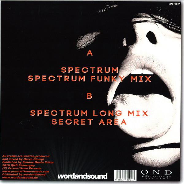 Marco Dionigi - Spectrum | QND Philosophy Records (QNP 002) - 2 Marco Dionigi - Spectrum | QND Philosophy Records (QNP 002) - 2