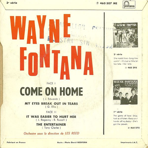 Wayne Fontana - Come On Home | Fontana (465.307 ME) - 2