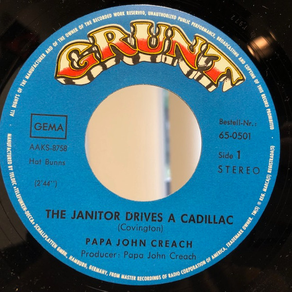 Papa John Creach - Over The Rainbow | Grunt (65-0501) - 3 Papa John Creach - Over The Rainbow | Grunt (65-0501) - 3