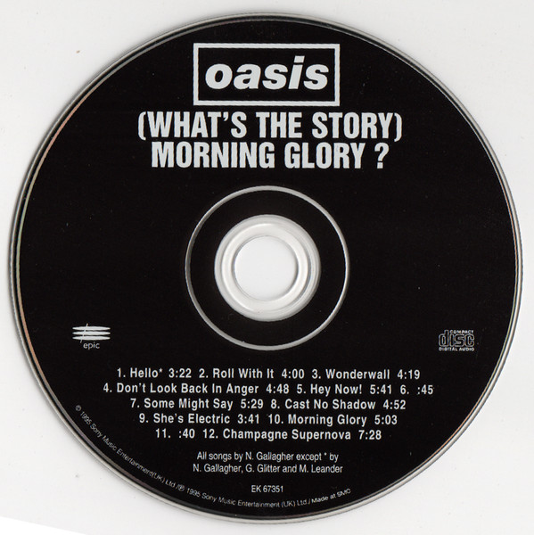 Oasis - (What's The Story) Morning Glory? | Epic (EK 67351) - 3 Oasis - (What's The Story) Morning Glory? | Epic (EK 67351) - 3