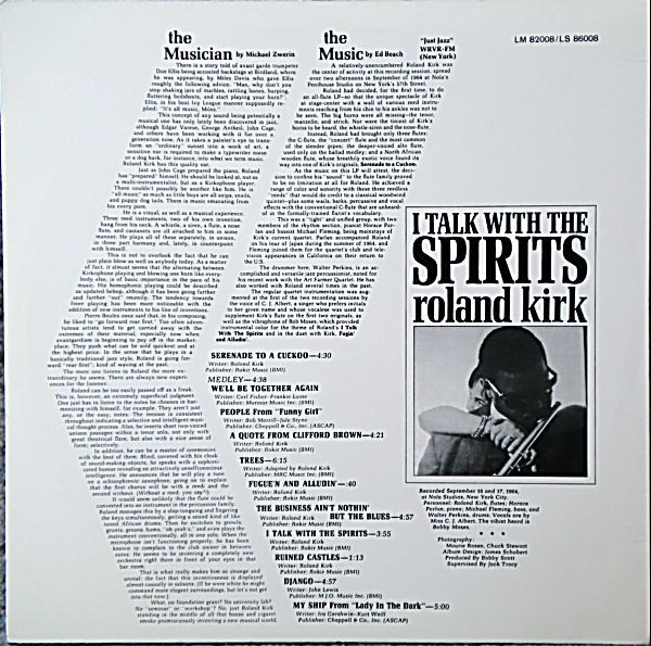 Roland Kirk - I Talk With The Spirits | Limelight (LM 82008) - 2