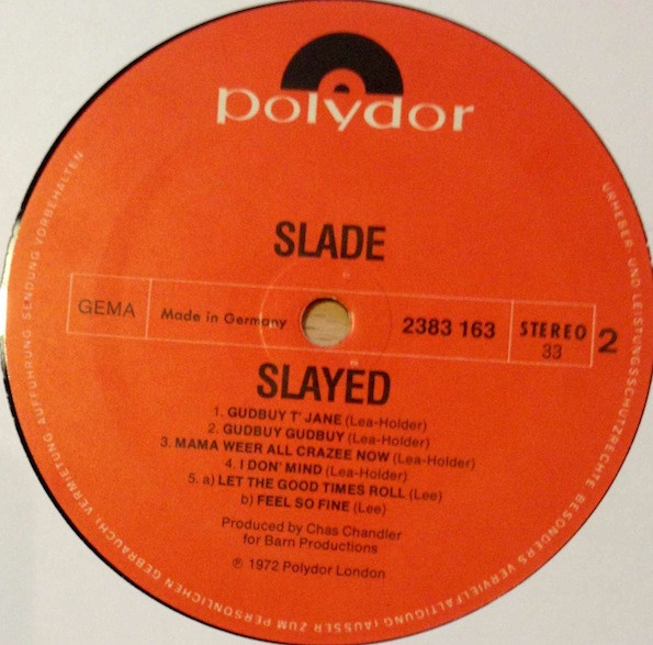 Slade - Slayed? | Polydor (2383 163) - 4 Slade - Slayed? | Polydor (2383 163) - 4