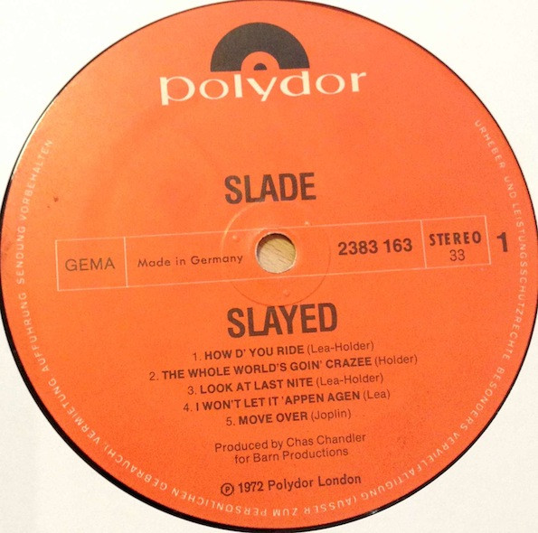 Slade - Slayed? | Polydor (2383 163) - 3 Slade - Slayed? | Polydor (2383 163) - 3