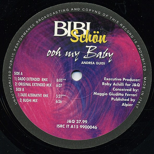 Bibi Schön - Ooh My Baby | J & Q Records (J&Q 37/99) - main Bibi Schön - Ooh My Baby | J & Q Records (J&Q 37/99) - main