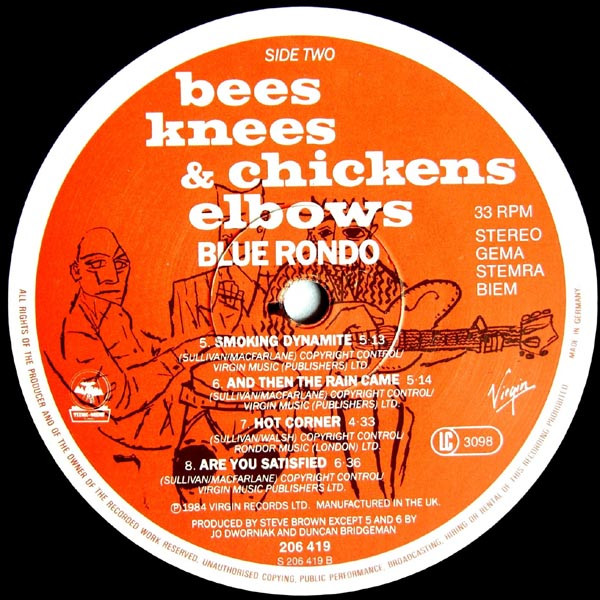 Blue Rondo À La Turk - Bees Knees & Chickens Elbows | Virgin (206 419-620) - 4