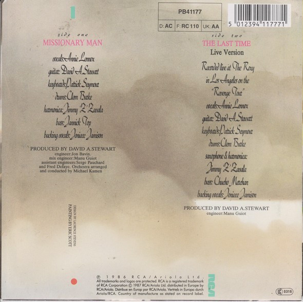 Eurythmics - Missionary Man | RCA (PB41177) - 2