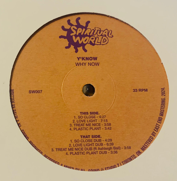 Y'KNOW - Why Now | Spiritual World (SW007)