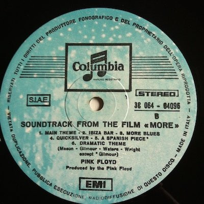 Pink Floyd - Soundtrack From The Film "More" | Columbia (3 C 064-04096) - 4 Pink Floyd - Soundtrack From The Film "More" | Columbia (3 C 064-04096) - 4