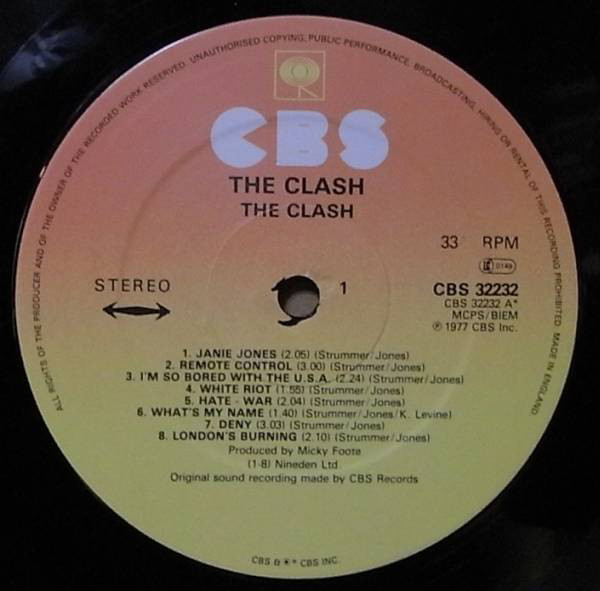 The Clash - The Clash | CBS (CBS 32232) - 2
