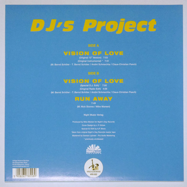 DJ's Project - Vision Of Love | Vintage Pleasure Boutique (VPB 022) - 2 DJ's Project - Vision Of Love | Vintage Pleasure Boutique (VPB 022) - 2