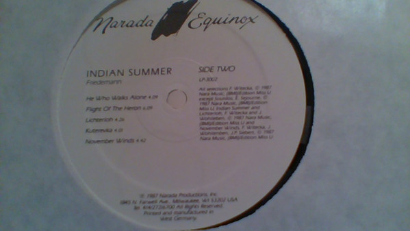 Friedemann - Indian Summer | Narada Equinox (LP-3002) - 2