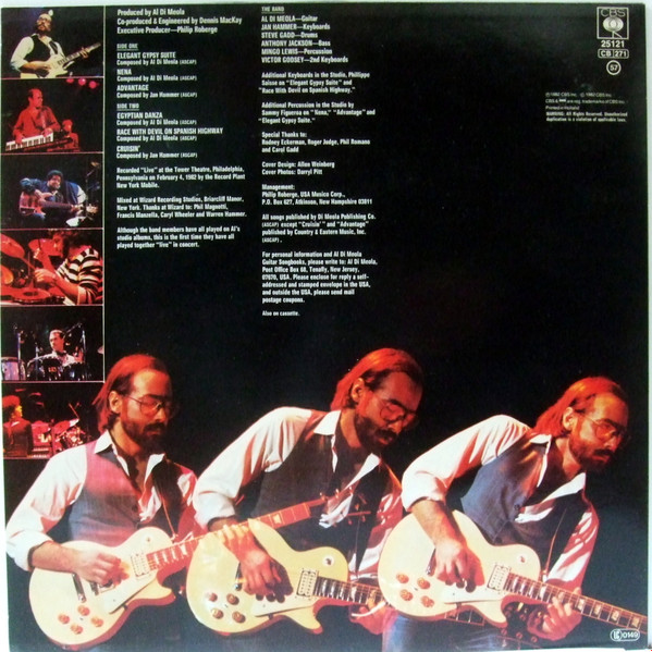 Al Di Meola - Tour De Force - "Live" | CBS (CBS 25121) - 2