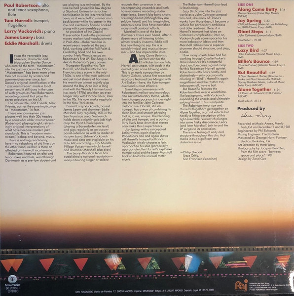 Paul Robertson - Old Friends, New Friends | Fonomusic (86.2095/1) - 2