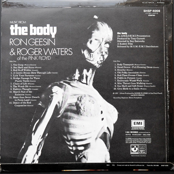 Ron Geesin & Roger Waters - Music From The Body | Harvest (SHSP 4008) - 2