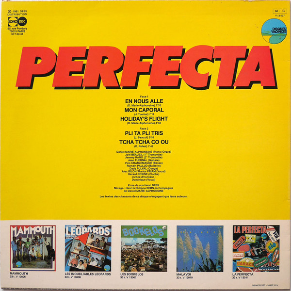 La Perfecta - En Nous Alle | Disques Vacances (V 13027) - 2 La Perfecta - En Nous Alle | Disques Vacances (V 13027) - 2