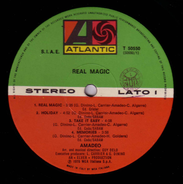 Amadeo - Real Magic | Atlantic (T 50550) - 2