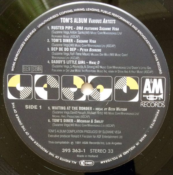 Various - Tom's Album | A&M Records (395 363-1) - 3 Various - Tom's Album | A&M Records (395 363-1) - 3