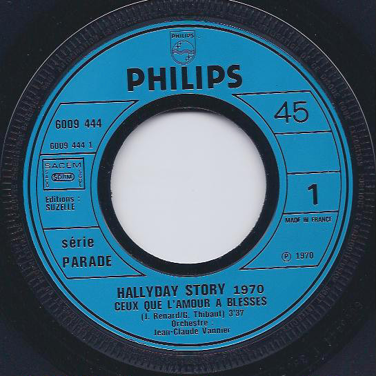 Johnny Hallyday - Hallyday Story 20 - 1970 | Philips (6009 444) - 3