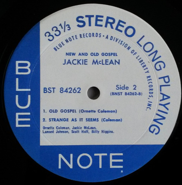 Jackie McLean - New And Old Gospel | Blue Note (BST 84262) - 4