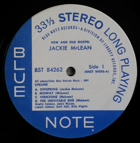 Jackie McLean - New And Old Gospel | Blue Note (BST 84262) - 3