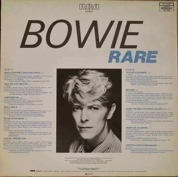 David Bowie - Rare | RCA (PL 45406) - 2 David Bowie - Rare | RCA (PL 45406) - 2