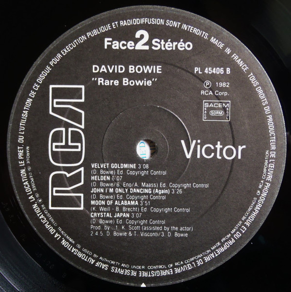 David Bowie - Rare | RCA (PL 45406) - 4 David Bowie - Rare | RCA (PL 45406) - 4