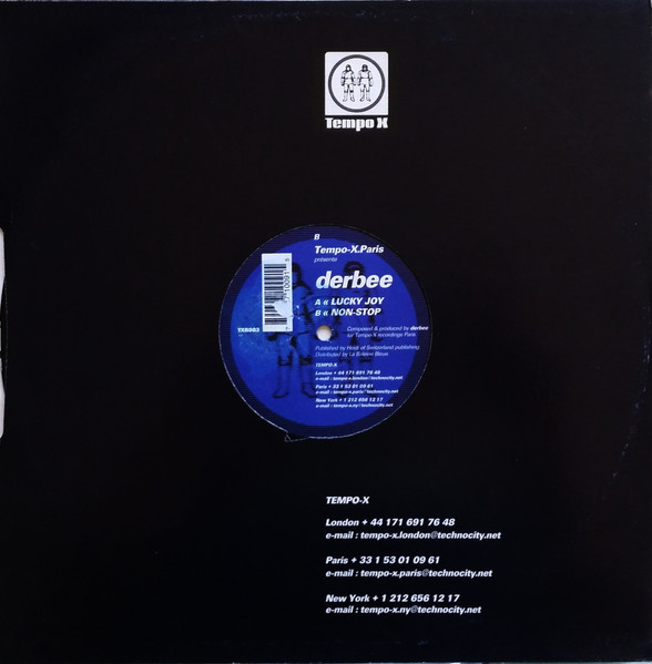 Derbee - Lucky Joy / Non-Stop | Tempo X Records Paris (TXR 003) - 2
