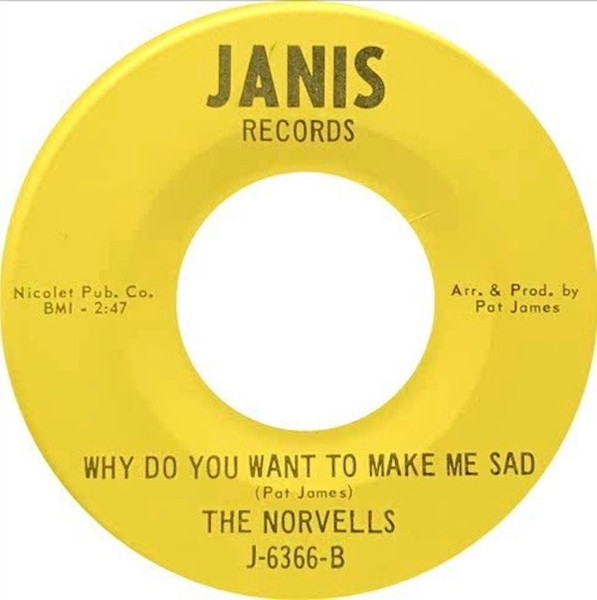 The Norvells - Without You | Janis Records (J-6366) - 2