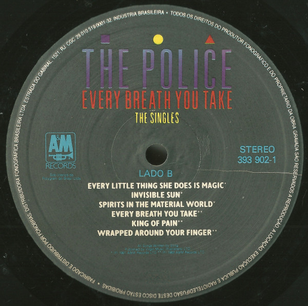 The Police - Every Breath You Take (The Singles) | A&M Records (393902-1) - 4