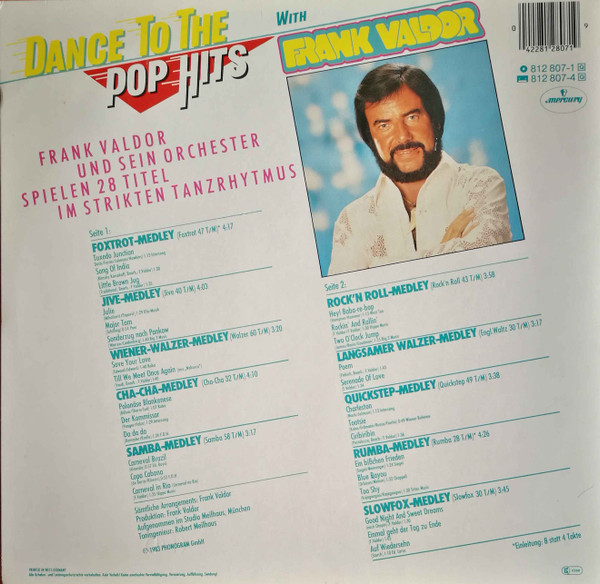 Frank Valdor - Dance To The Pop Hits With Frank Valdor | Mercury (812 807-1) - 2 Frank Valdor - Dance To The Pop Hits With Frank Valdor | Mercury (812 807-1) - 2