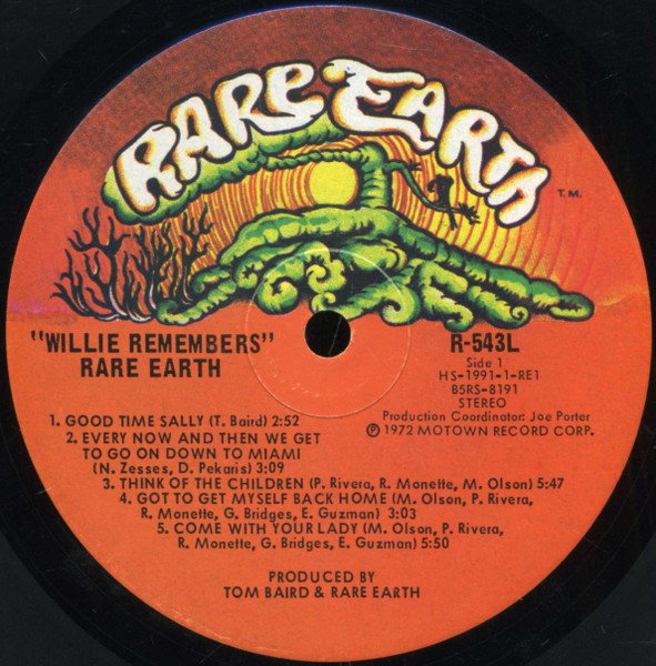 Rare Earth - Willie Remembers | Rare Earth (R 543L) - 3 Rare Earth - Willie Remembers | Rare Earth (R 543L) - 3