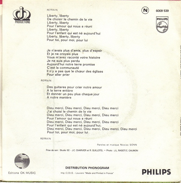 Les Enfants De Dieu - Liberty | Philips (6009 539) - 2