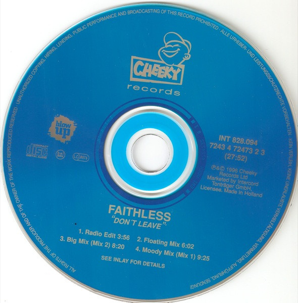 Faithless - Don't Leave | Blow Up (INT 828.094) - 4