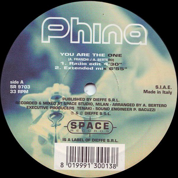 Phina - You Are The One | Space Records (SR 9703) - main Phina - You Are The One | Space Records (SR 9703) - main