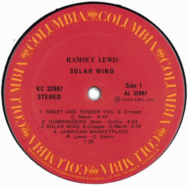Ramsey Lewis - Solar Wind [Vinyl] | Columbia (KC 32897) - 3