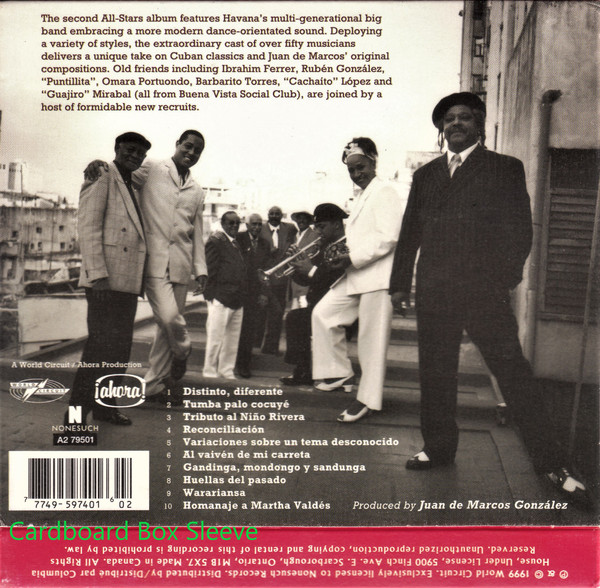 Afro-Cuban All Stars - Distinto, Diferente [CD] | World Circuit (A2 79501) - 2