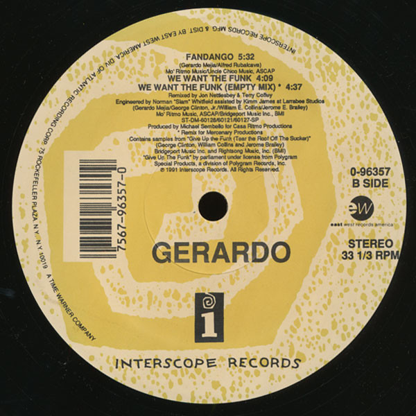 Gerardo - We Want The Funk | Interscope Records (0-96357) - 2