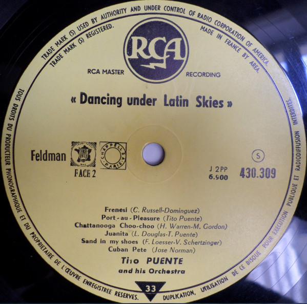 Tito Puente - Tropica Danses "Dancing Under Latin Skies" | RCA (430.309) - 4