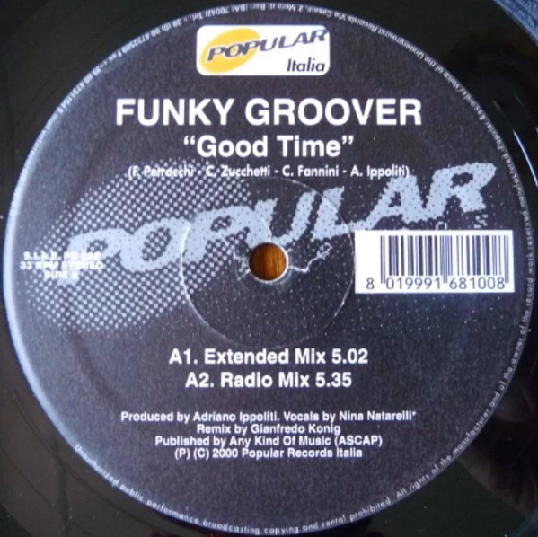 Funky Groover - Good Time | Popular Records Italia (PO 028)