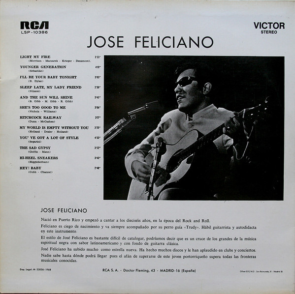 José Feliciano - José Feliciano | RCA Victor (LSP 10386) - 2 José Feliciano - José Feliciano | RCA Victor (LSP 10386) - 2