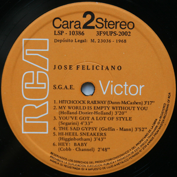 José Feliciano - José Feliciano | RCA Victor (LSP 10386) - 4 José Feliciano - José Feliciano | RCA Victor (LSP 10386) - 4