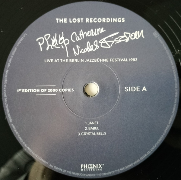 Philip Catherine & Nicolas Fiszman - Live At The Berlin Jazzbühne Festival 1982 | The Lost Recordings (TLR-2204044V) - 4