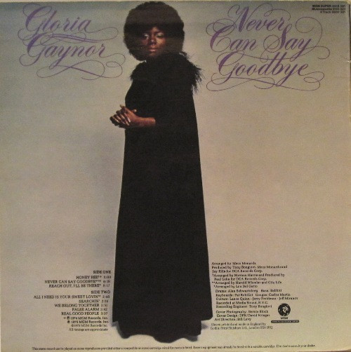 Gloria Gaynor - Never Can Say Goodbye | MGM Records (2315-321) - 2