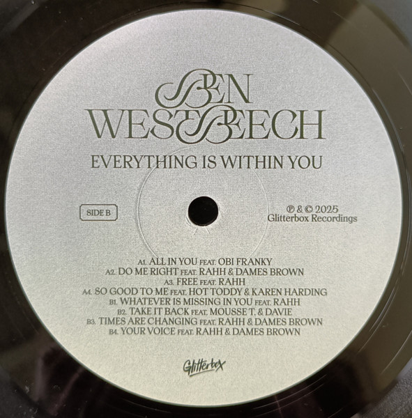 Ben Westbeech - Everything Is Within You | Glitterbox (DGLIB32LP) - 3