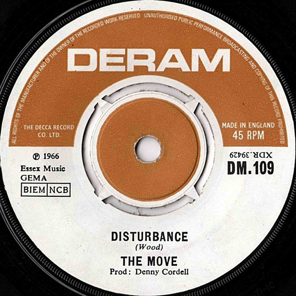 The Move - Night Of Fear | Deram (DM.109) - 2