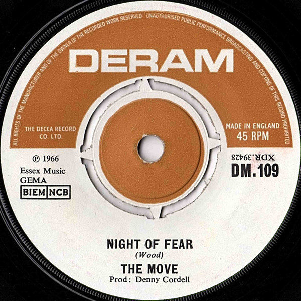 The Move - Night Of Fear | Deram (DM.109) - main