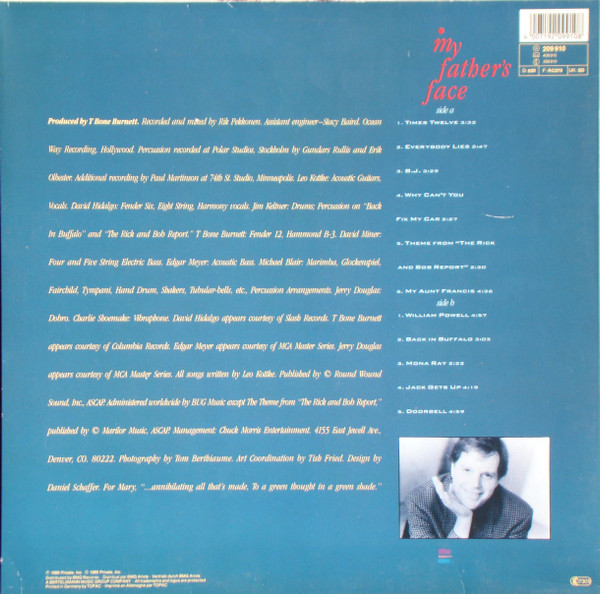 Leo Kottke - My Father's Face | Private Music (209 910) - 2