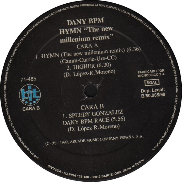 Dany BPM - Hymn "The New Millenium Remix" | Bit Music (71-485) - 3 Dany BPM - Hymn "The New Millenium Remix" | Bit Music (71-485) - 3
