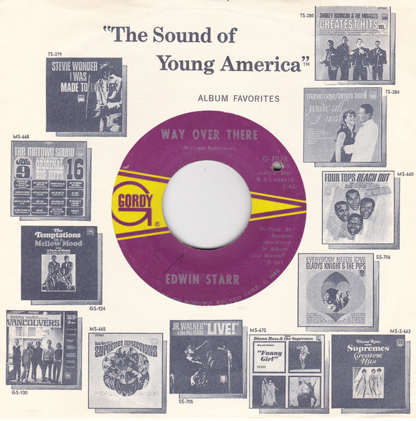Edwin Starr - Way Over There / If My Heart Could Tell The Story | Gordy (G-7078) - 3