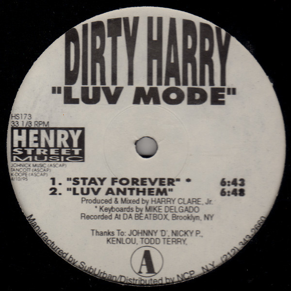 Dirty Harry - Luv Mode | Henry Street Music (HS173) - main